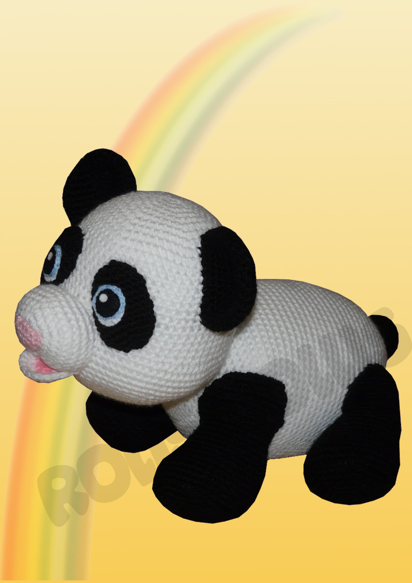 Häkelanleitungen für Tiere und Figuren Häkelanleitung Shiro der Panda Amigurumi