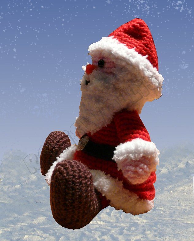 Häkelanleitungen für Weihnachten Häkelanleitung kleiner Weihnachtsmann Amigurumi