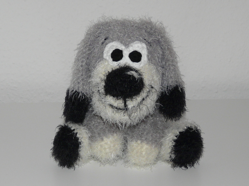 Häkelanleitungen für Tiere und Figuren Häkelanleitung Wollrest Hund Amigurumi