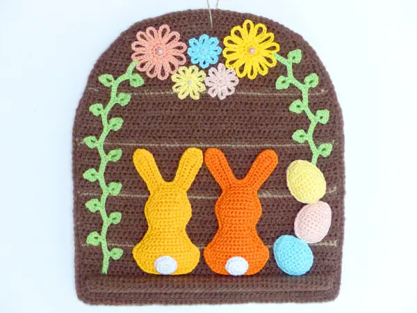 Häkelanleitungen für Ostern Häkelanleitung Türschild Ostern Amigurumi 2