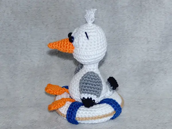 Häkelanleitungen für Schlüsselanhänger Häkelanleitung kleine Möwen Amigurumi 7