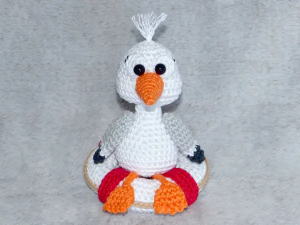 Häkelanleitungen für Schlüsselanhänger Häkelanleitung kleine Möwen Amigurumi 8