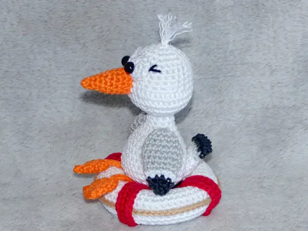Häkelanleitungen für Schlüsselanhänger Häkelanleitung kleine Möwen Amigurumi 9