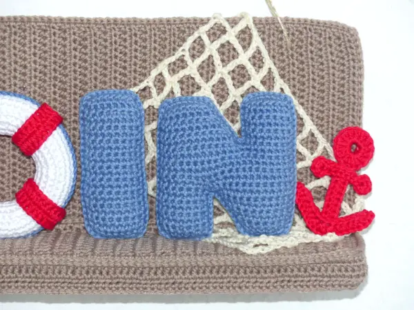 Häkelanleitungen für Sommer Häkelanleitung Türschild oder Dekoschild MOIN Amigurumi 6