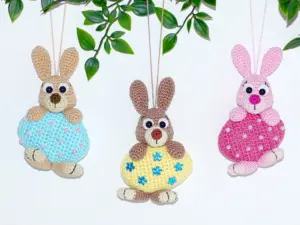 Häkelanleitung kleine Osterhäschen